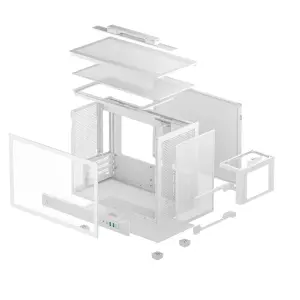 Корпус DeepCool CH160 Plus White (R-CH160-WHNGM0-G) без БЖ UA