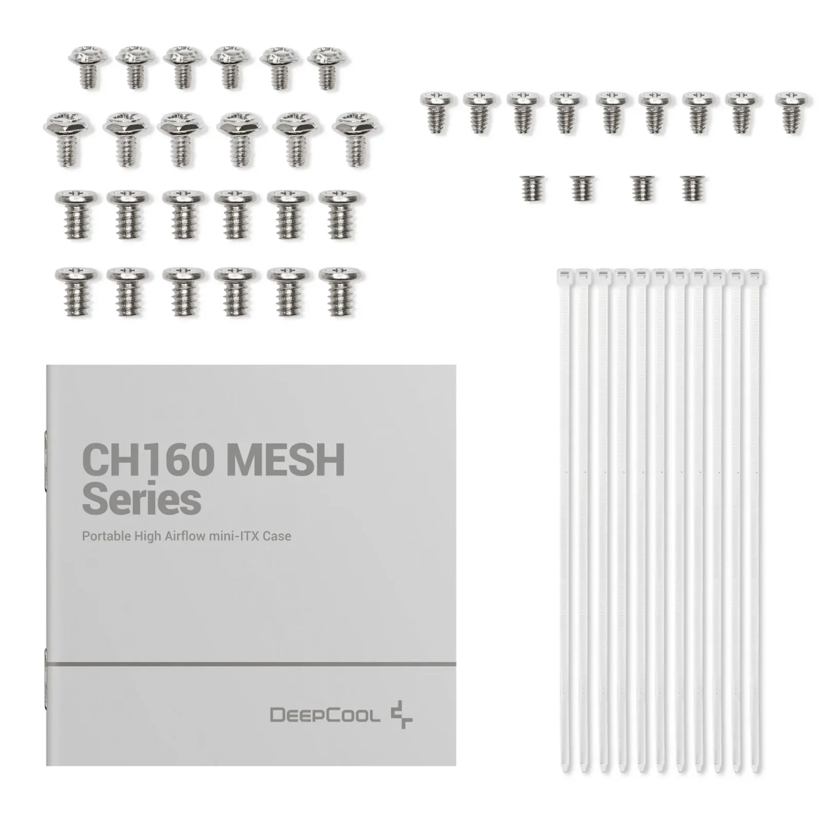 Корпус DeepCool CH160 Mesh White (R-CH160-WHNMI0-G-1) без БП UA