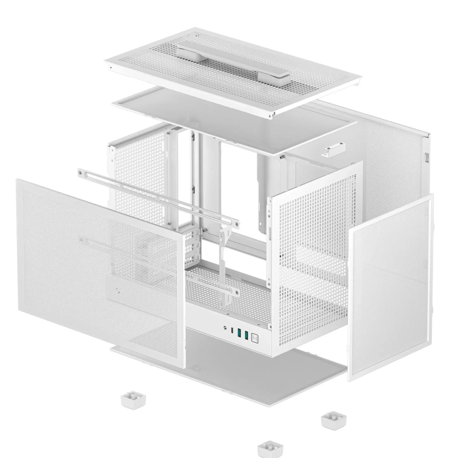 Корпус DeepCool CH160 Mesh White (R-CH160-WHNMI0-G-1) без БП UA