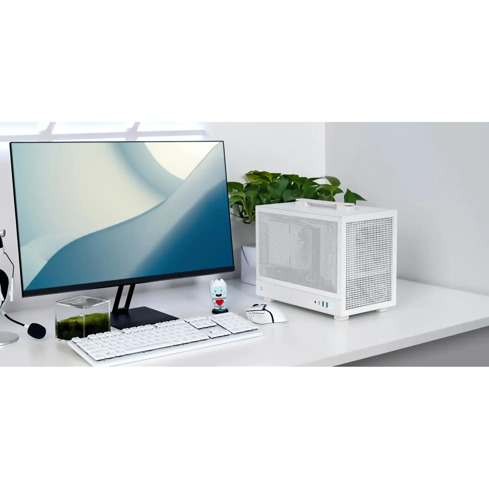 Корпус DeepCool CH160 Mesh White (R-CH160-WHNMI0-G-1) без БП UA