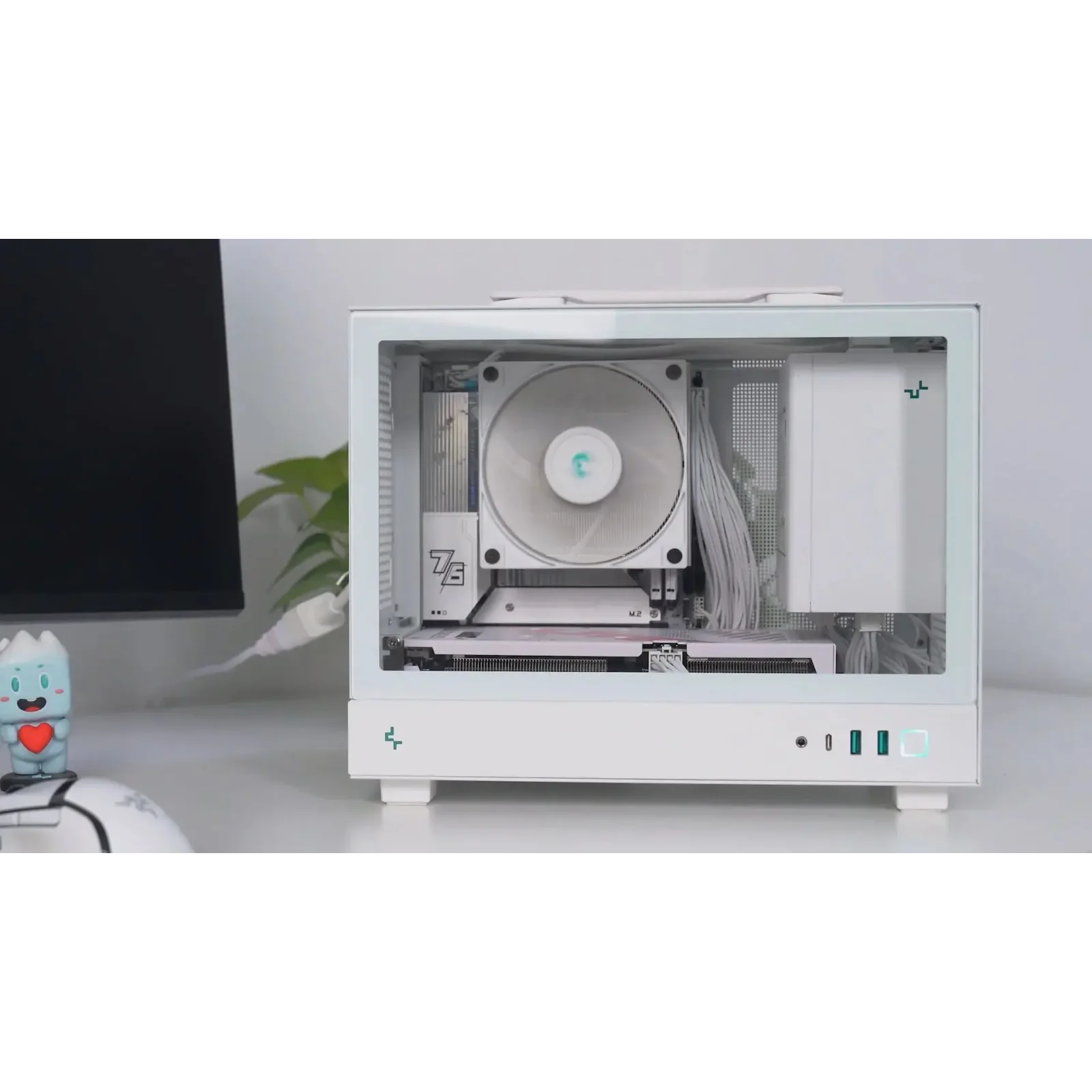 Корпус DeepCool CH160 Mesh White (R-CH160-WHNMI0-G-1) без БП UA