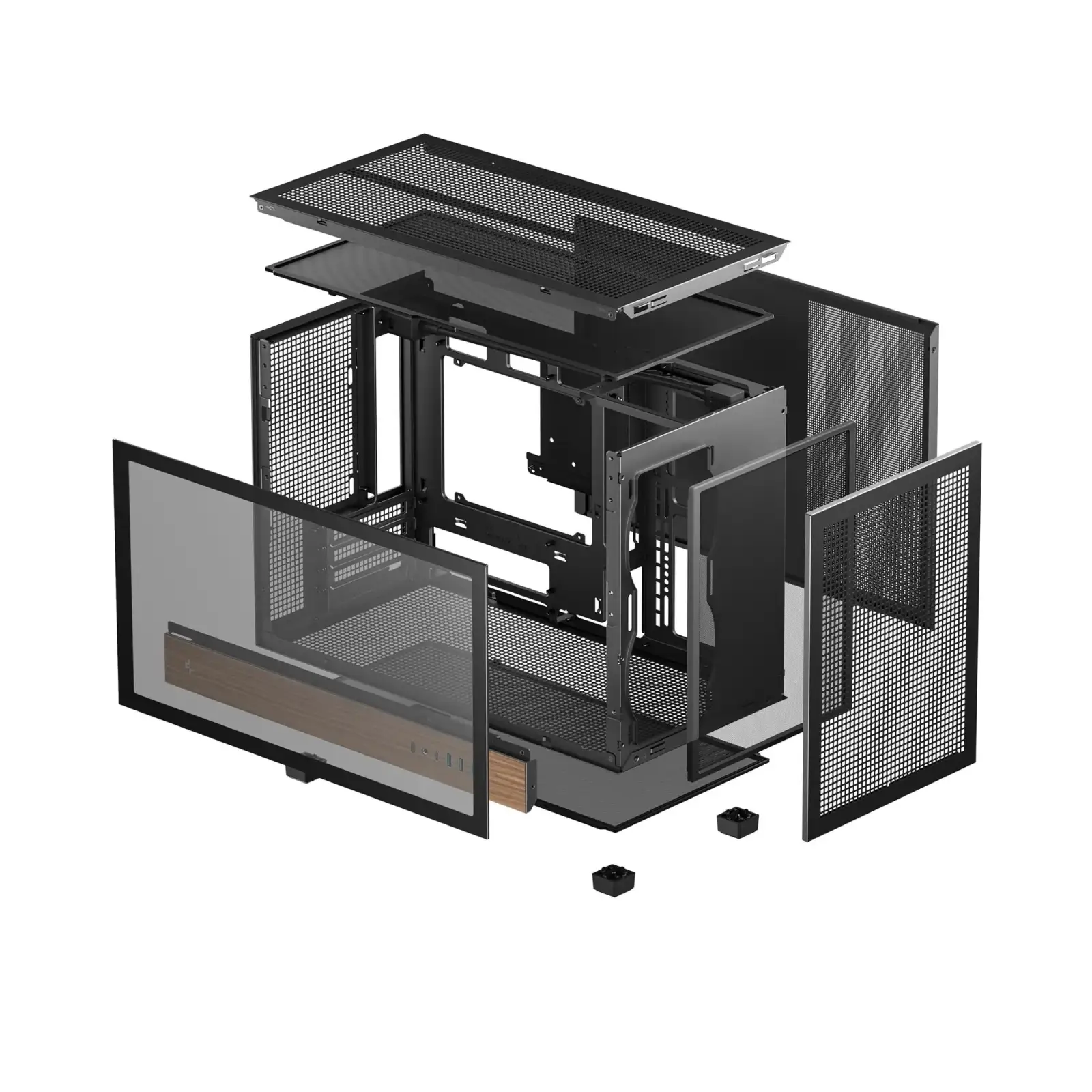 Корпус DeepCool CH260 Wood Black (R-CH260-BKNWM0-G-1) UA