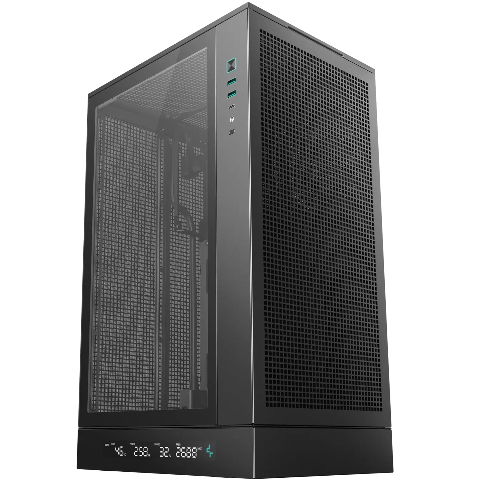 Корпус DeepCool CH270 Digital Black (R-CH270-BKNDM0-G-1) без БП UA