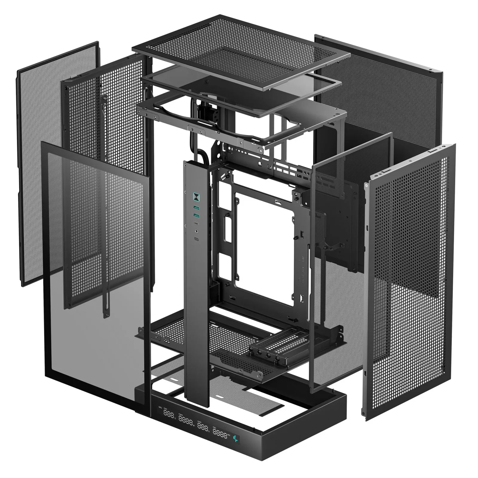 Корпус DeepCool CH270 Digital Black (R-CH270-BKNDM0-G-1) без БП UA