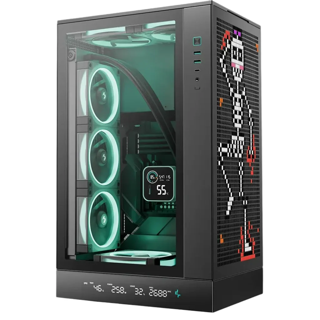 Корпус DeepCool CH270 Digital Black (R-CH270-BKNDM0-G-1) без БЖ UA