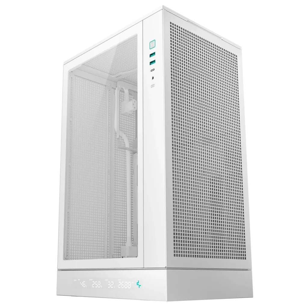 Корпус DeepCool CH270 Digital White (R-CH270-WHNDM0-G-1) без БЖ UA