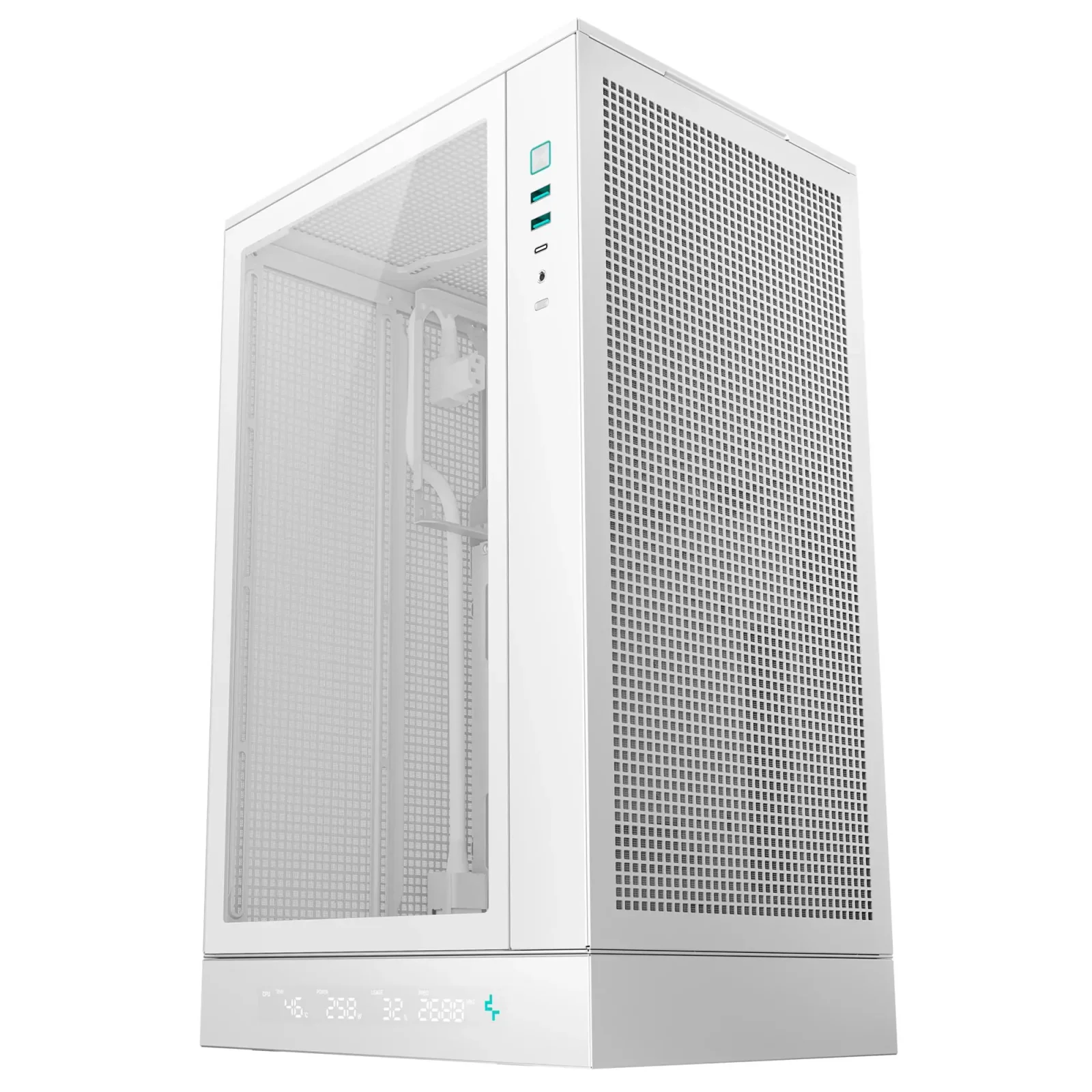 Корпус DeepCool CH270 Digital White (R-CH270-WHNDM0-G-1) без БЖ UA