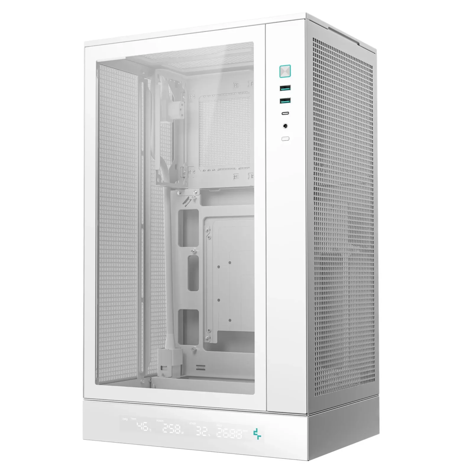 Корпус DeepCool CH270 Digital White (R-CH270-WHNDM0-G-1) без БЖ UA
