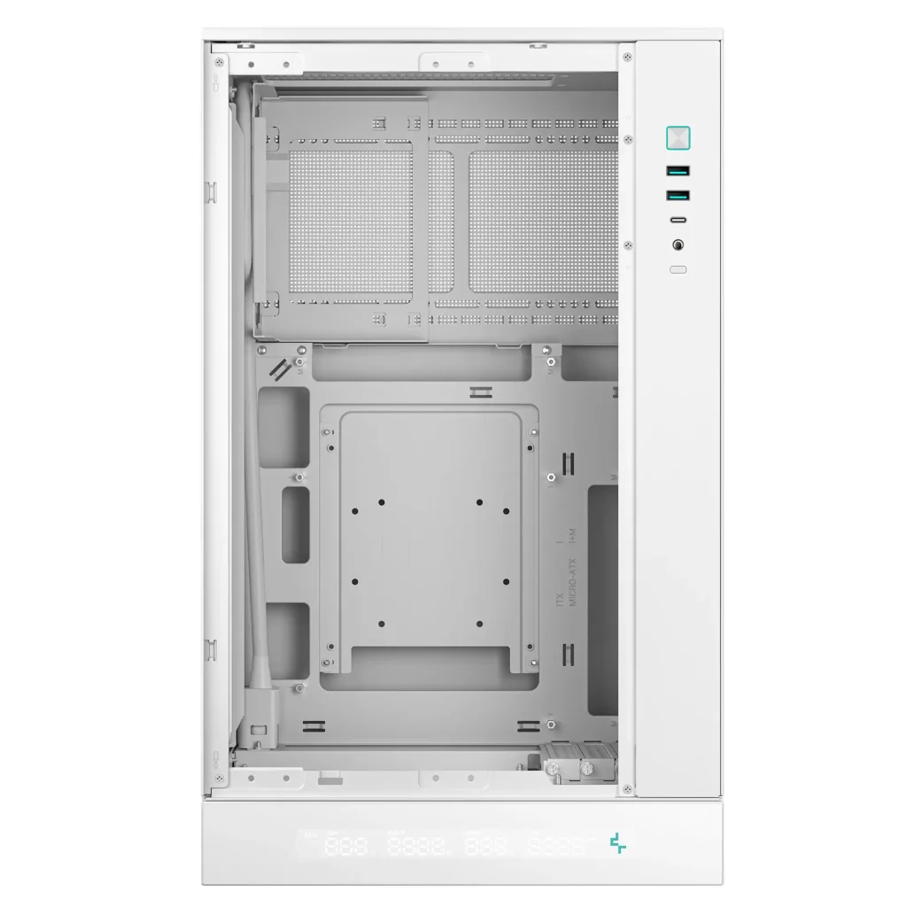 Корпус DeepCool CH270 Digital White (R-CH270-WHNDM0-G-1) без БЖ UA