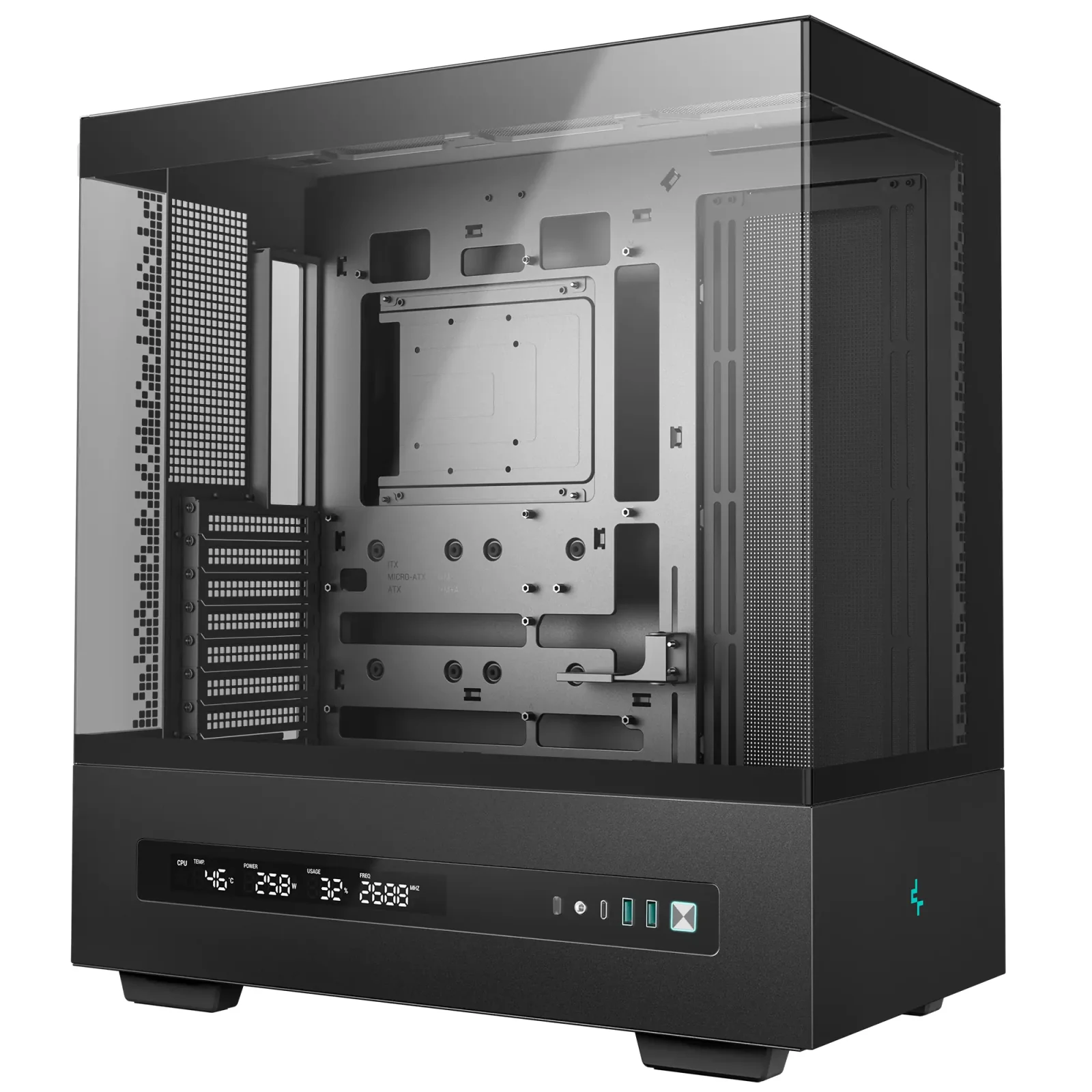 Корпус DeepCool CH690 Digital Black (R-CH690-BKNNA0D-G-1) без БЖ UA