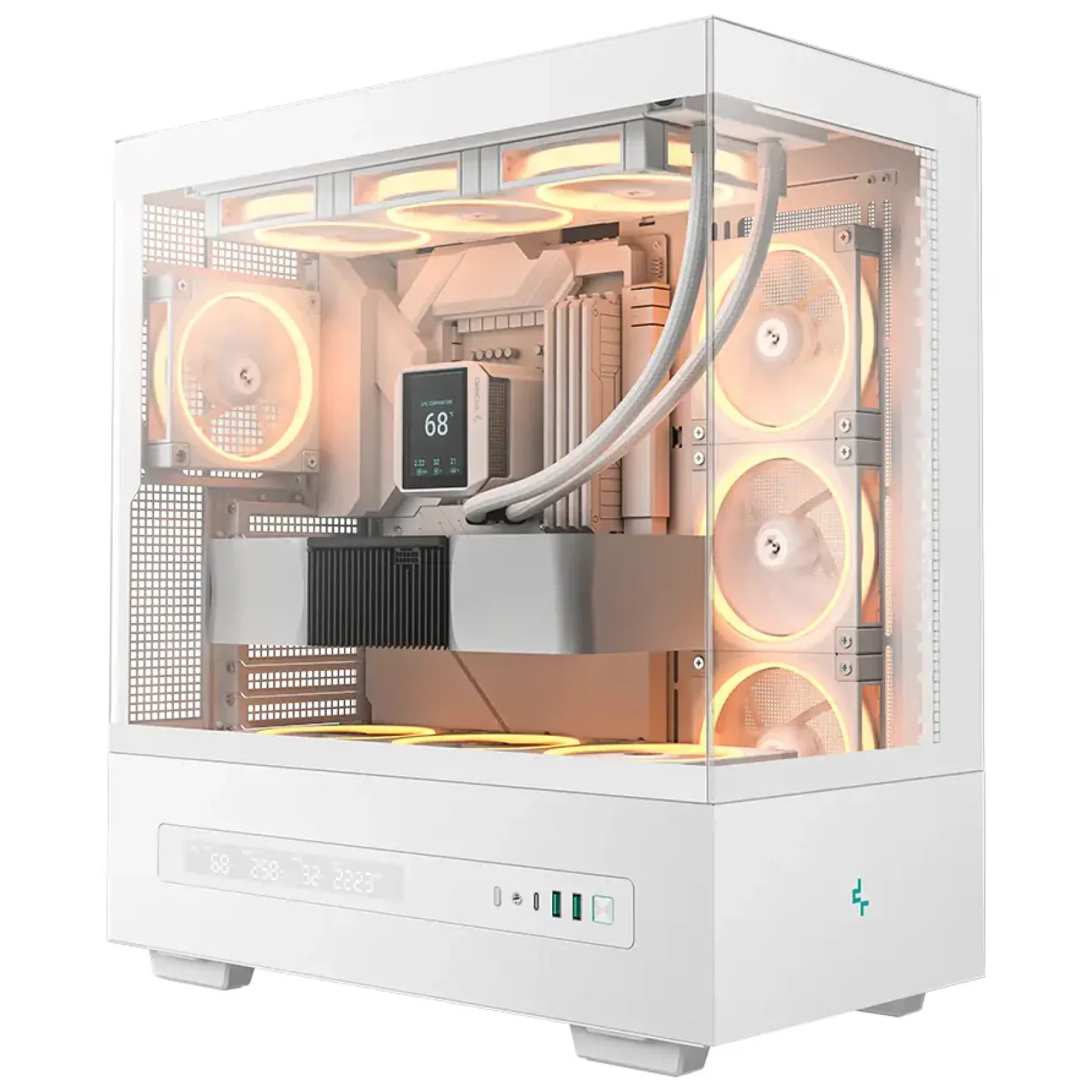 Корпус DeepCool CH690 Digital White (R-CH690-WHNNA0D-G-1) без БП UA