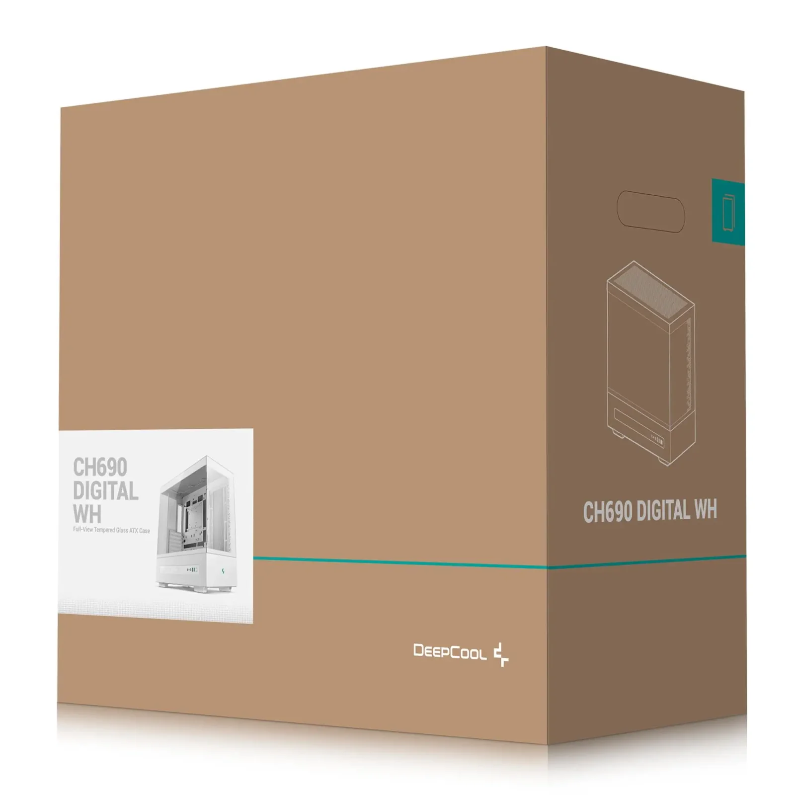 Корпус DeepCool CH690 Digital White (R-CH690-WHNNA0D-G-1) без БП UA