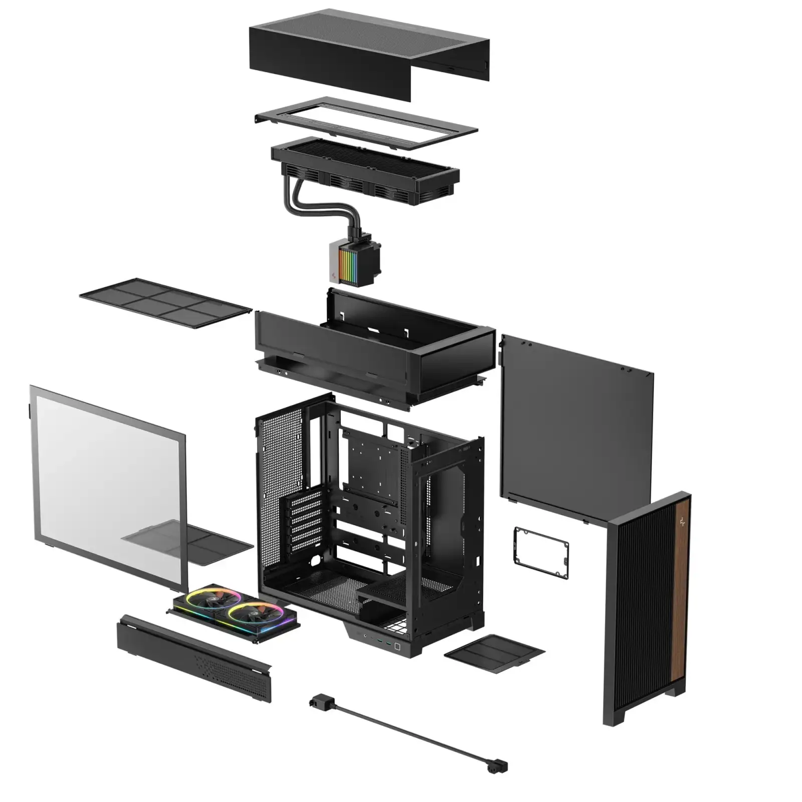 Корпус DeepCool CL6600 Black (R-CL6600-BKNNA0-G-1) UA