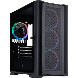 Корпус 1stPlayer T4-BK-4FS7 Black UA