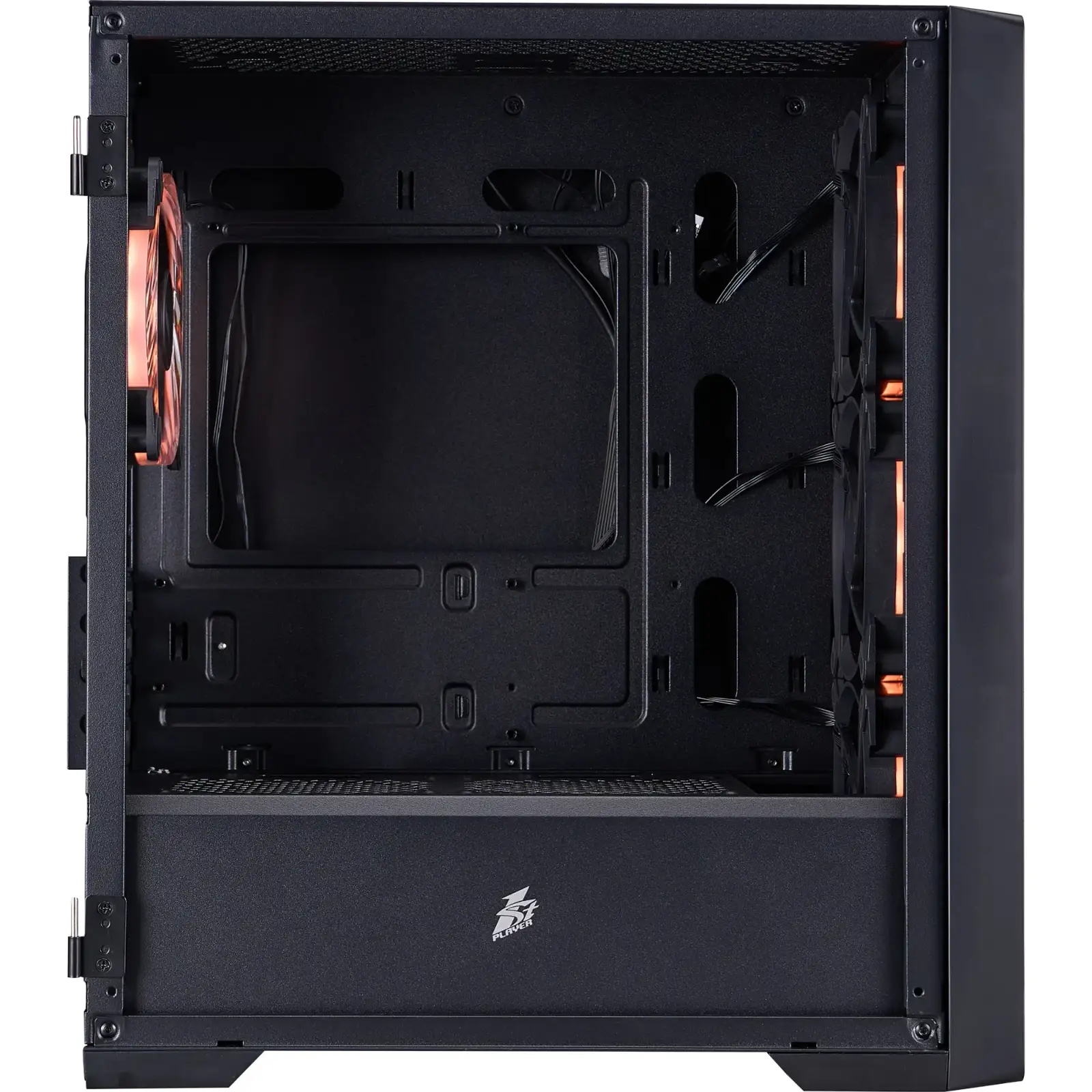 Корпус 1stPlayer T4-BK-4FS7 Black UA