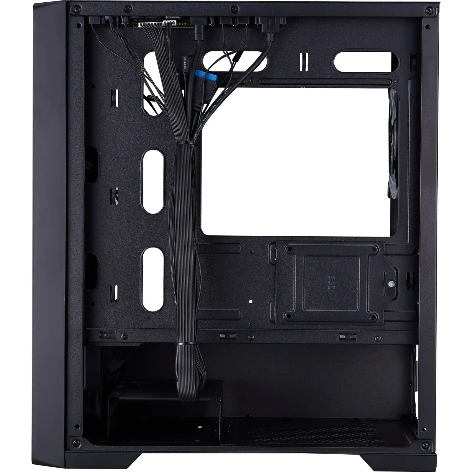 Корпус 1stPlayer T4-BK-4FS7 Black UA