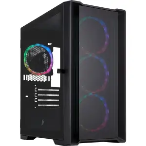 Корпус 1stPlayer T4-G-BK-4FS7 Black UA