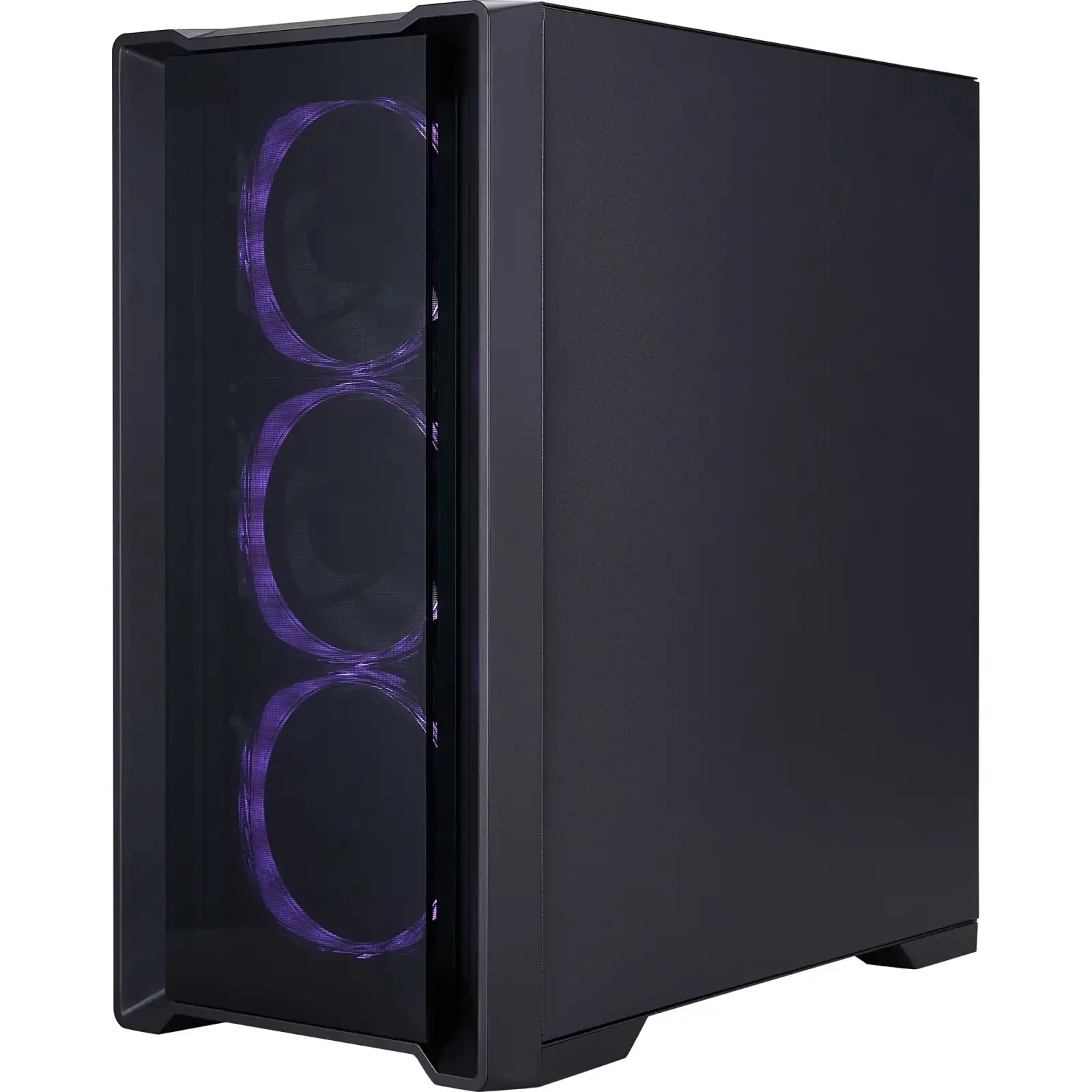 Корпус 1stPlayer T4-G-BK-4FS7 Black UA