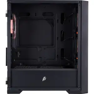 Корпус 1stPlayer T4-G-BK-4FS7 Black UA