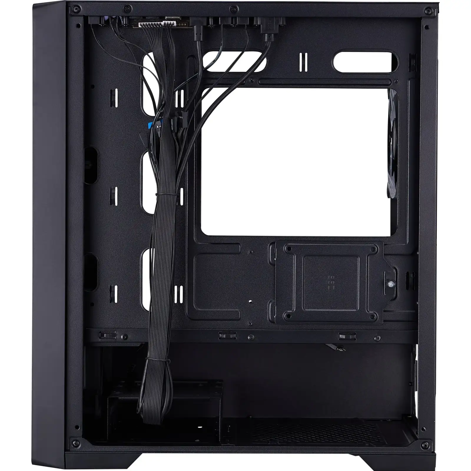 Корпус 1stPlayer T4-G-BK-4FS7 Black UA