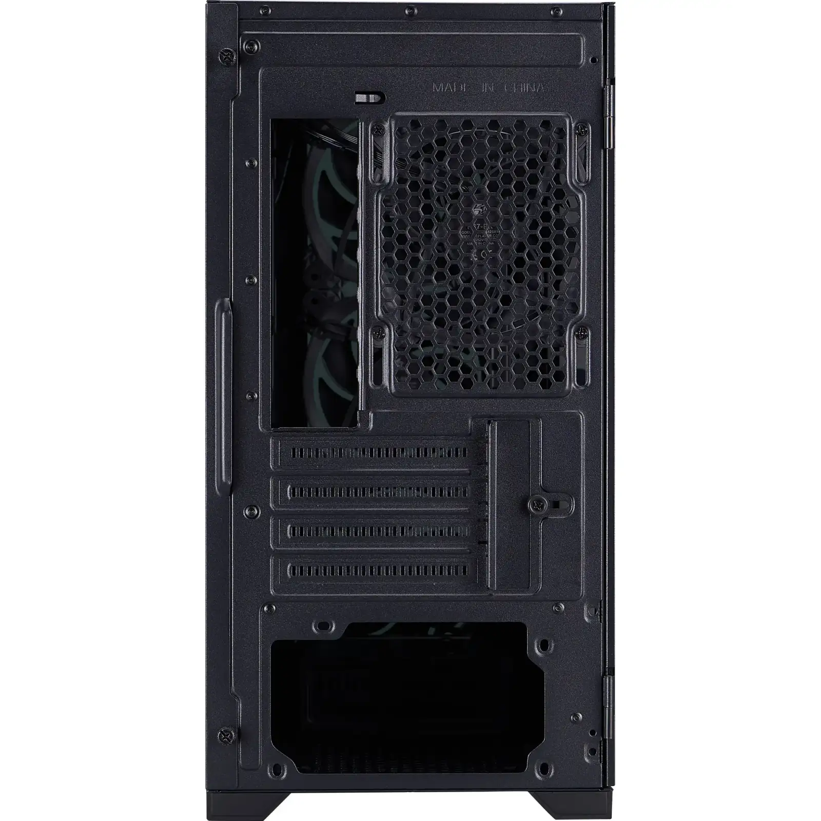 Корпус 1stPlayer T4-G-BK-4FS7 Black UA