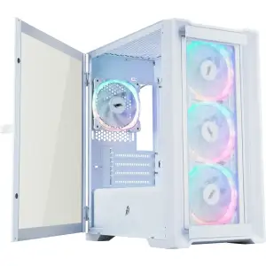 Корпус 1stPlayer T4-G-WH-4FS7-W White UA