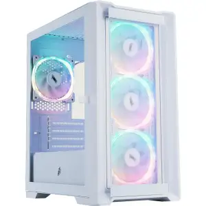 Корпус 1stPlayer T4-G-WH-4FS7-W White UA