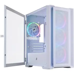Корпус 1stPlayer T4-WH-4FS7-W White UA