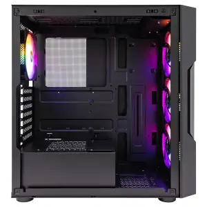 Корпус 1stPlayer T7-P-BK-4F1 Black 750W (T7-P-BK-4F1-PS-750FK-EU) UA