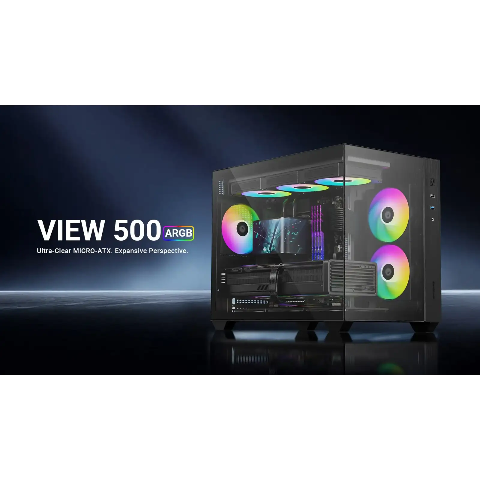 Корпус ID-Cooling View 500 ARGB Black UA