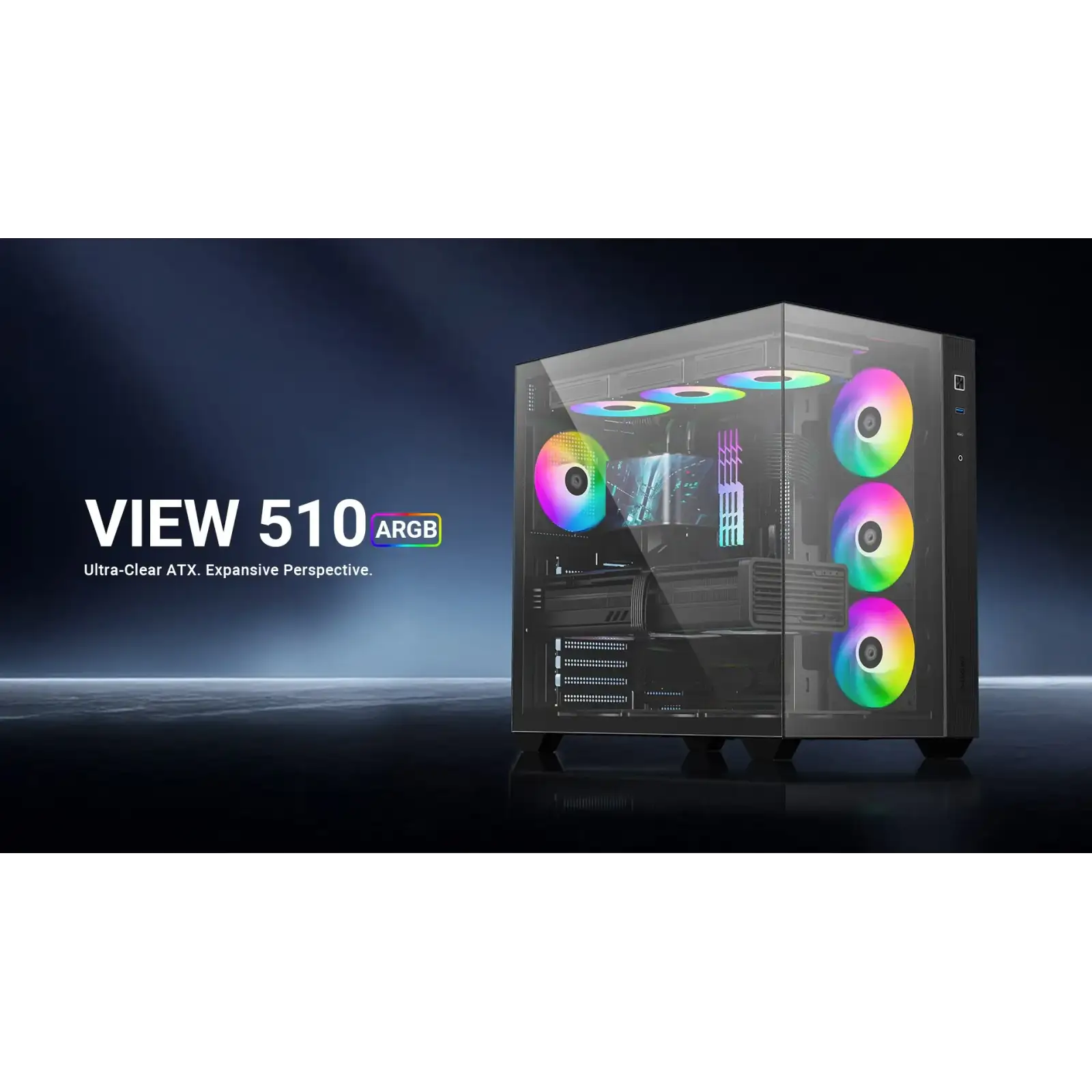 Корпус ID-Cooling View 510 ARGB Black UA
