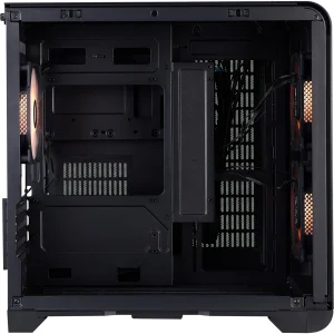 Корпус 1stPlayer VT5-BK-3F7 Black UA