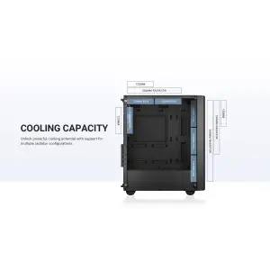 Корпус ID-Cooling Ware 300 ARGB Black UA