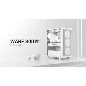 Корпус ID-Cooling Ware 300 ARGB White UA