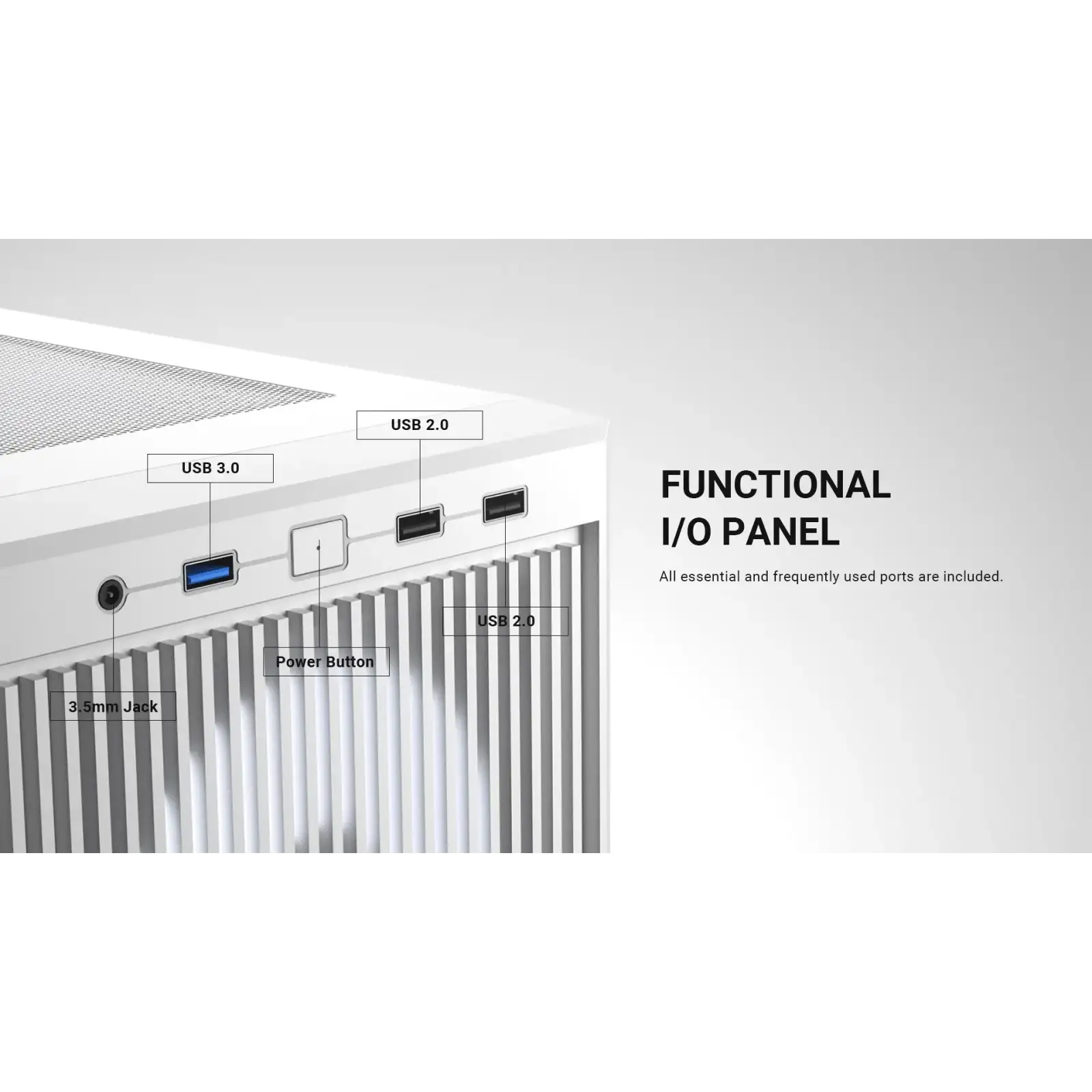 Корпус ID-Cooling Ware 300 ARGB White UA