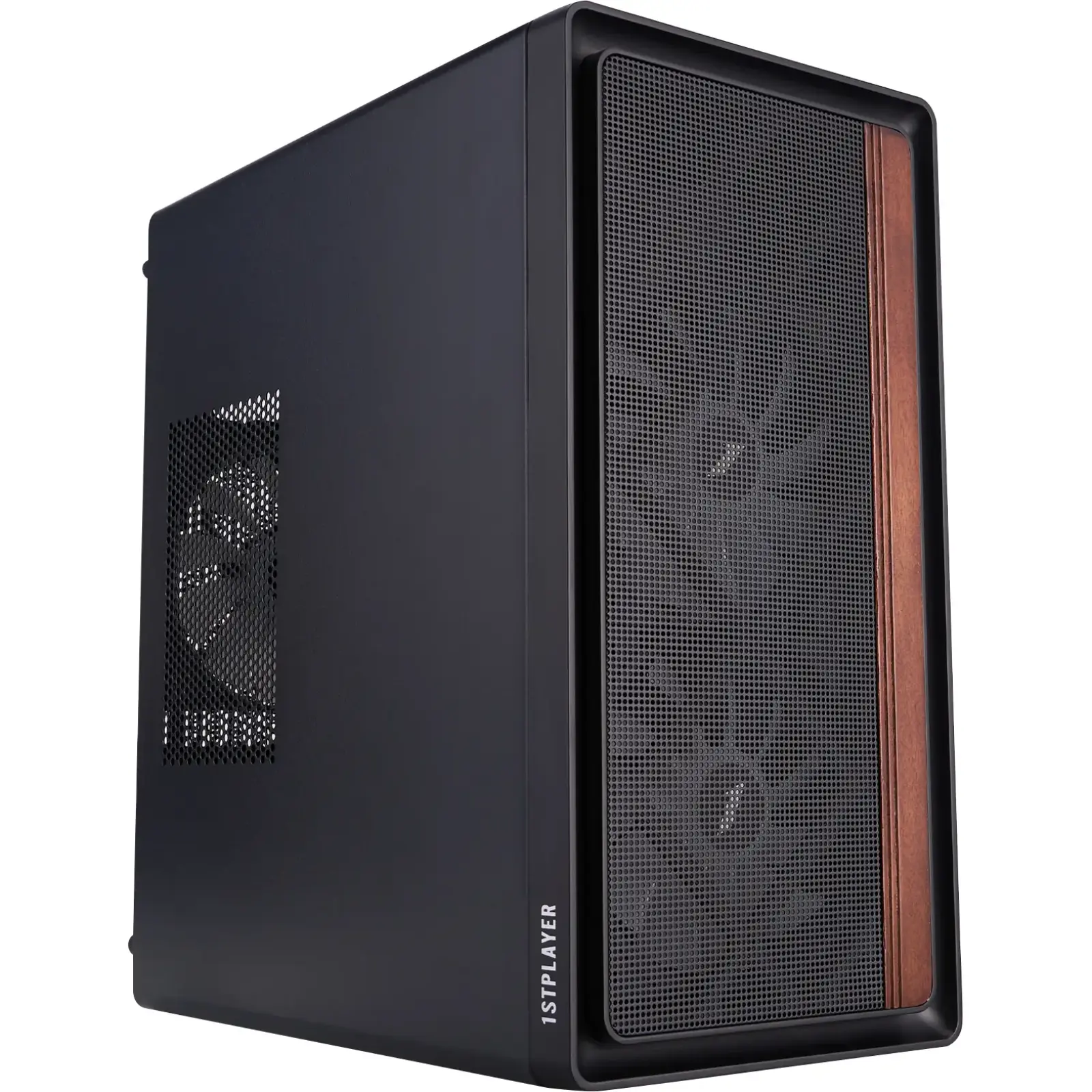 Корпус 1stPlayer WD1-BK-3F1 Black UA