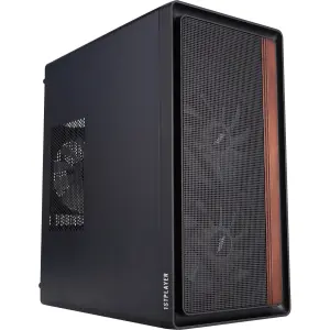 Корпус 1stPlayer WD1-BK-3F1 Black UA