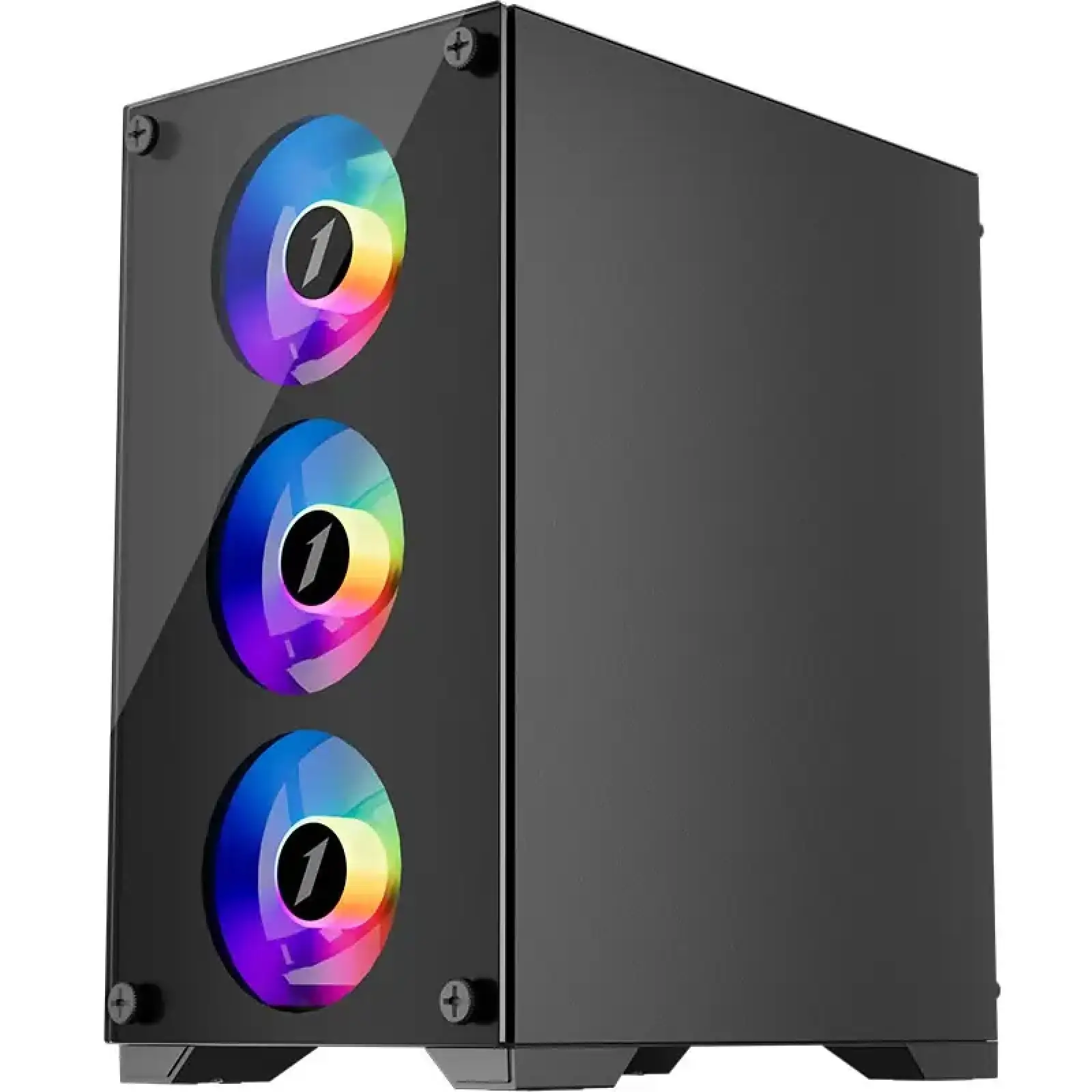 Корпус 1stPlayer X2-M-BK-4F1-PS-600FK-EU Black 600W UA