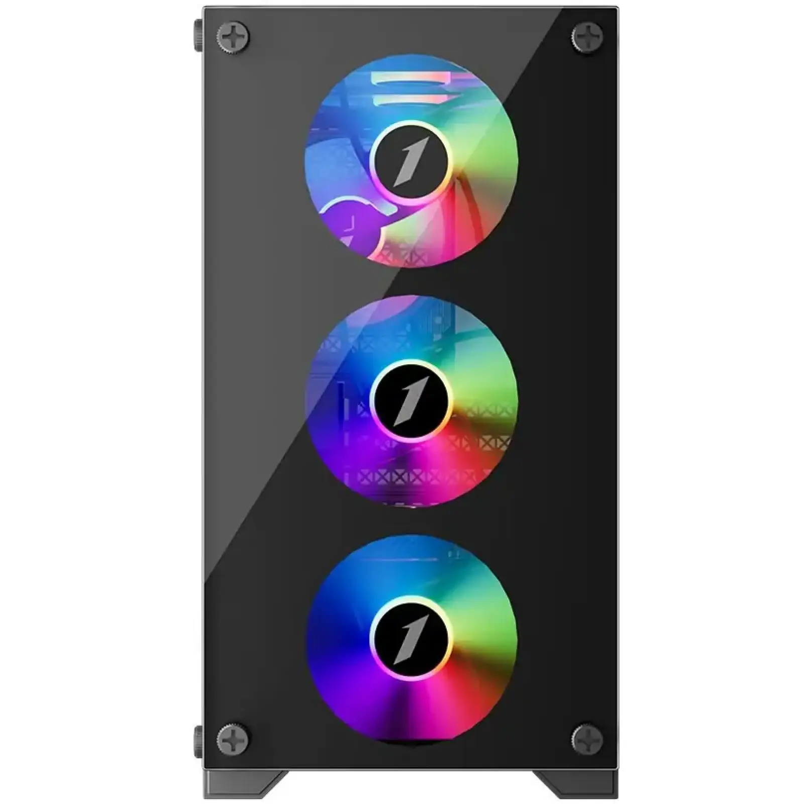 Корпус 1stPlayer X2-M-BK-4F1-PS-600FK-EU Black 600W UA