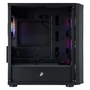 Корпус 1stPlayer X3-M-BK-4F1 Black без БЖ UA