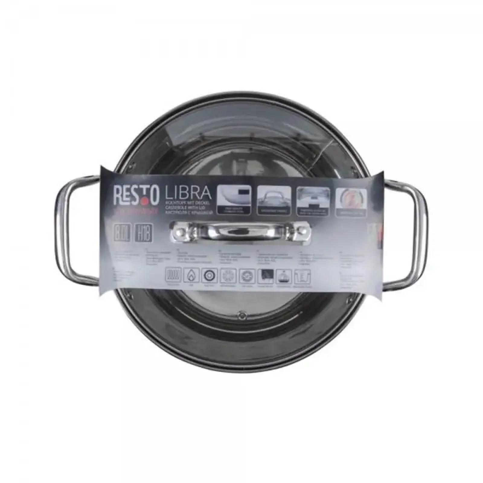 Каструля з кришкою Resto Libra 8 л (92006) UA