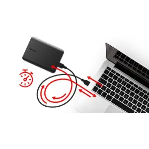 Зовнішній жорсткий диск HDD Toshiba Canvio Basics EXCL Black 2 TB (HDTB520MK3AA) UA