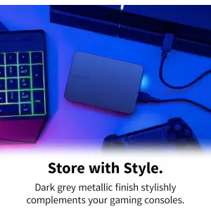 Зовнішній жорсткий диск HDD Toshiba Canvio Gaming Dark Grey 2 TB (HDTX220EK3AA) UA