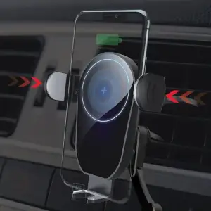 Держатель автомобильный+беспроводное ЗУ ColorWay AutoSense Car Wireless Charger 15W Black (CW-CHAW025Q-BK) UA