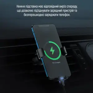 Держатель автомобильный СolorWay Metallic Gravity Holder 3 Black (CW-CHG14-BK) UA