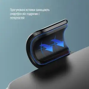 Держатель автомобильный СolorWay Metallic Gravity Holder 3 Black (CW-CHG14-BK) UA
