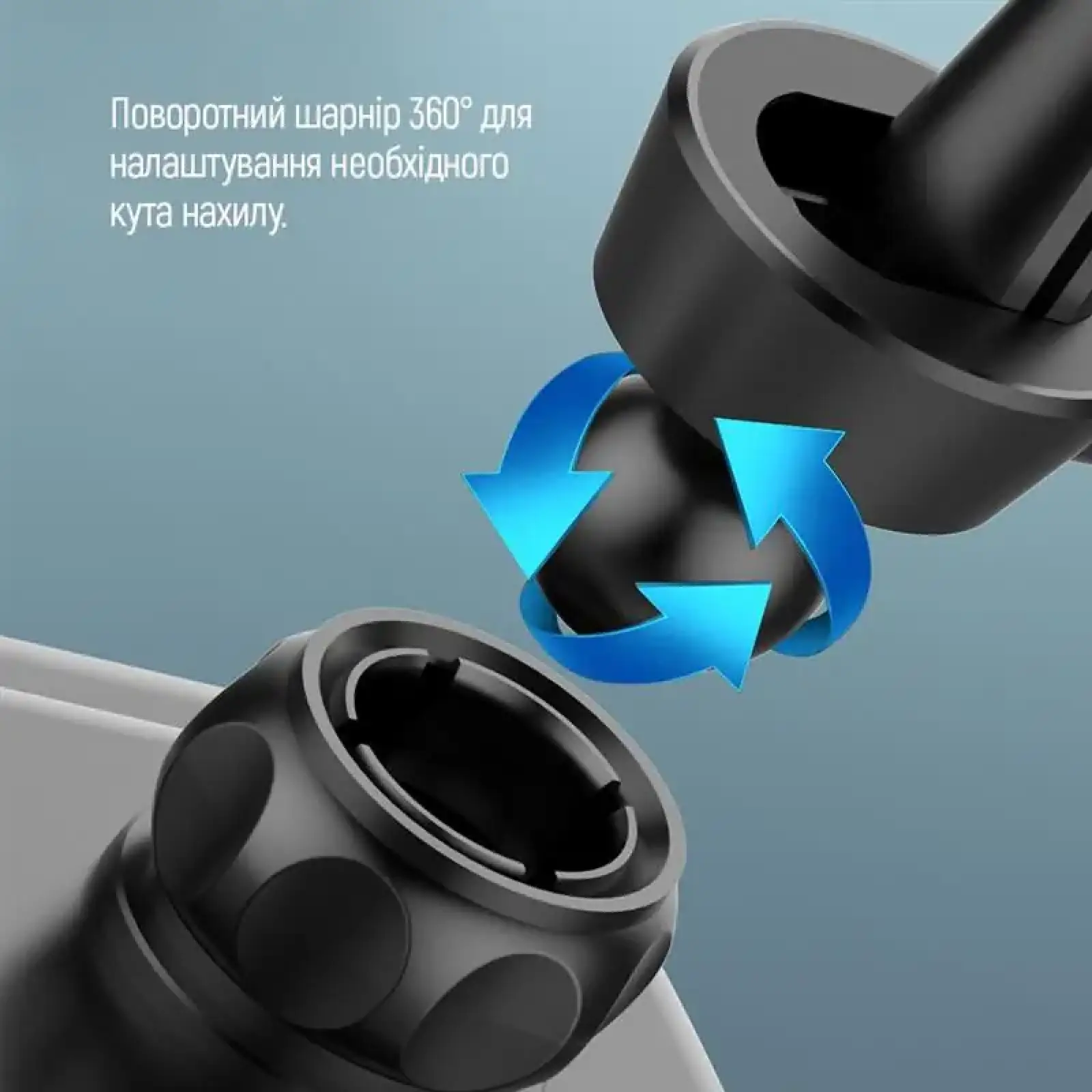 Держатель автомобильный СolorWay Metallic Gravity Holder 3 Black (CW-CHG14-BK) UA