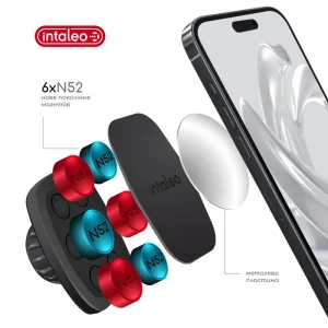 Держатель автомобильный Intaleo CM05GG 6xN52 Black (1283126576003) UA