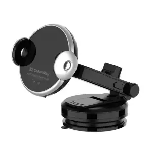 Бездротовий зарядний пристрій ColorWay AutoSense Car Wireless Charger 15W Black (CW-CHAW039Q-BK) UA