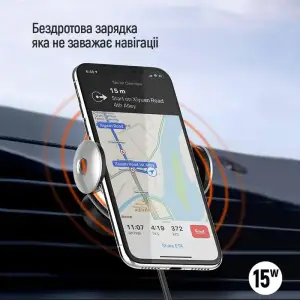 Бездротовий зарядний пристрій ColorWay AutoSense Car Wireless Charger 15W Black (CW-CHAW039Q-BK) UA